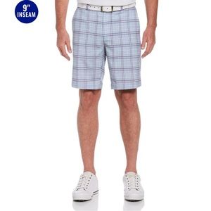 PGA TOUR PLAID GOLF SHORTS